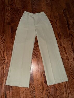 JLUXLABEL Light Sage High-Rise Trousers